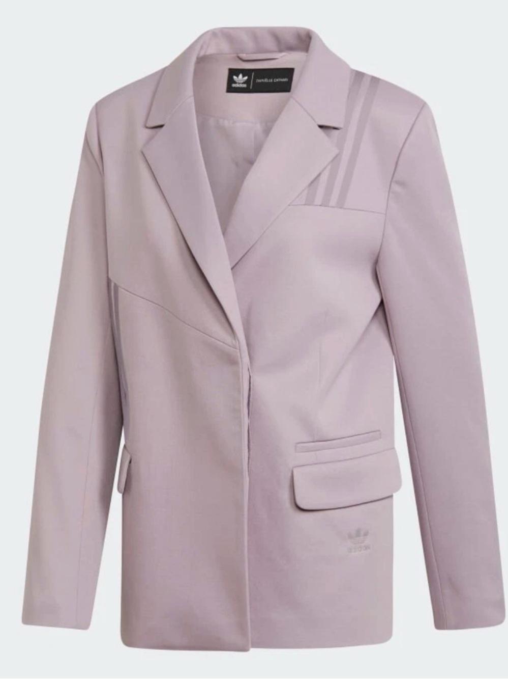 adidas Originals X Danielle Cathari Pale Lavender Single-Breasted Blazer